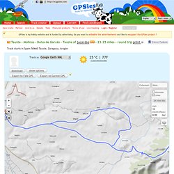 GPS - Vélo - Mountainbike - Trajet Tauste - Molinos - Balsa de Garcés - Tauste - 50660 Tauste, Zaragoza, Aragón