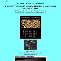 MARS - CYDONIA - VIKING & SURVEYOR PHOTOS AND OPINIONS