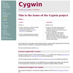 Cygwin Information and Installation