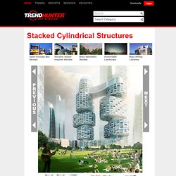 Stacked Cylindrical Structures - The Velo Towers by Asymptote are Comprised of Rotating Components