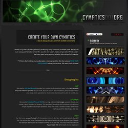 Create a Cymatics Rig