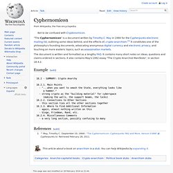 Cyphernomicon - wiki