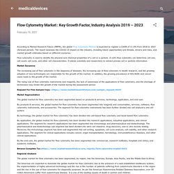 Flow Cytometry Market : Key Growth Factor, Industry Analysis 2019 – 2023