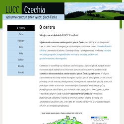 LUCC Czechia – Výzkumné centrum změn využití ploch Česka – Další web používající WordPress