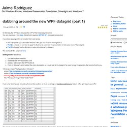 Jaime Rodriguez : dabbling around the new WPF datagrid (part 1)