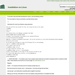 Dabo Wiki Installation on Linux