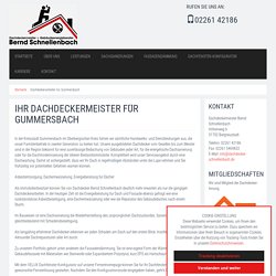 Dachdeckerarbeiten für Gummersbach – Dachdeckermeister Bernd Schnellenbach