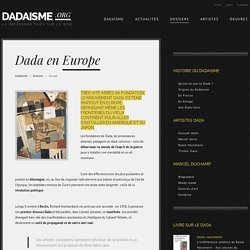 DADAISME / Dada en Europe