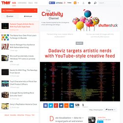 Dadaviz Targets Artistic Nerds With YouTube-Style Feed