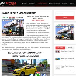 Daftar Harga Mobil Toyota Makassar 2018 - Toyota Makassar