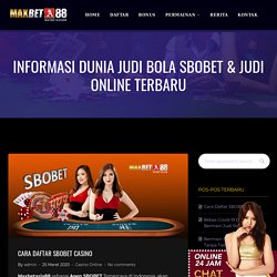 Cara Daftar SBOBET Casino Live Indonesia