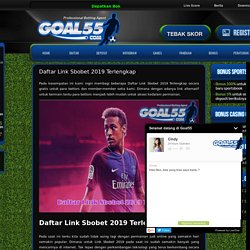 Daftar Link Sbobet 2019 Terlengkap