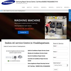 Daikin AC service Centre in Visakhapatnam - Call Now 1800-8918-106