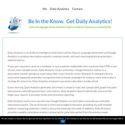 Daily Analytics – CedricWilliams.com