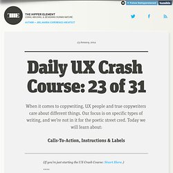 Daily UX Crash Course: 23 of 31