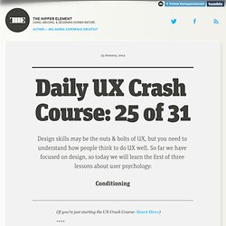 Daily UX Crash Course: 25 of 31