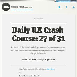Daily UX Crash Course: 27 of 31