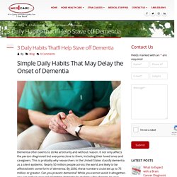 Simple Daily Habits That May Delay the Onset of Dementia