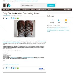 Daily DIY: Make Your Own Viking Shoes