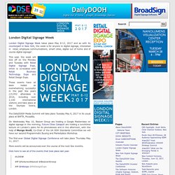 DailyDOOH » London Digital Signage Week
