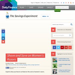 Shave and Save on Women's Razors