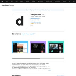 ‎Dailymotion on the App Store