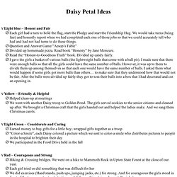 Daisy Petal Ideas