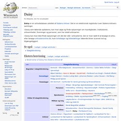 Daisy - Wikipedia, den frie encyklopædi