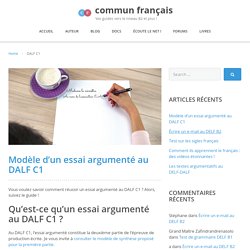 DALF C1 Archives - commun français