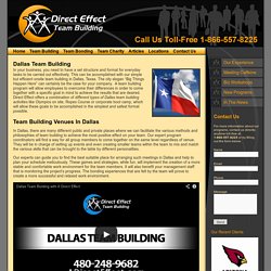 Dallas Team Building Texas Programs By Direct Effect