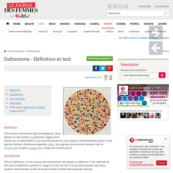 Daltonisme - Définition et test