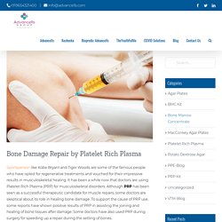 Bone Damage Repair by Platelet Rich Plasma