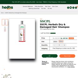 Best Shampoo For Dry & Damaged Hair – Heebs Healthcare PVT LTD