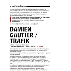 Damien Gautier / Trafik – graphisme.design graphisme.design