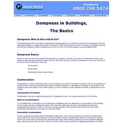 Dampness in Buildings the basics