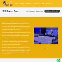 LED Dance Floor Hire, Wedding