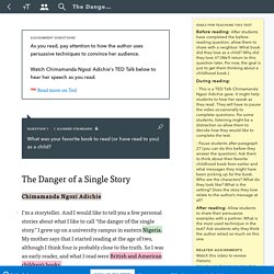 The Danger of a Single Story - Actively Learn