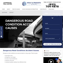 Dangerous Road Condition Car Accident Causes