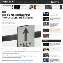 Top 50 most dangerous intersections in Michigan