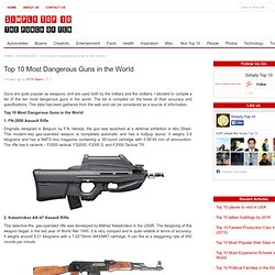 Top 10 Most Dangerous Guns In The World - Top Ten Lethal Guns In The World