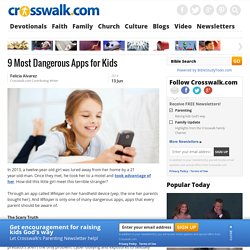 9 Most Dangerous Apps for Kids, Parenting Kids, Christian Parents