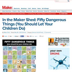 Online : In the Maker Shed: Fifty Dangerous Things (You Should Let Your Children Do)