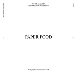Daniel Carlsten Art Direction &amp; Design – Paper Food