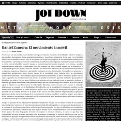 Daniel Zamora: El movimiento inmóvil
