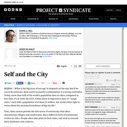 "Self and the City" by Avner de-Shalit