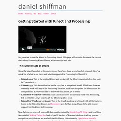 Getting Started with Kinect and Processing