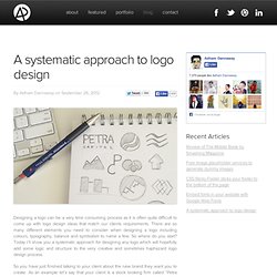 Adham Dannaway » A systematic approach to logo design