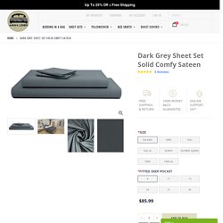 Dark Grey Sheet Set