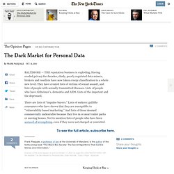 The Dark Market for Personal Data - NYTimes.com