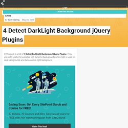 4 Detect DarkLight Background jQuery Plugins